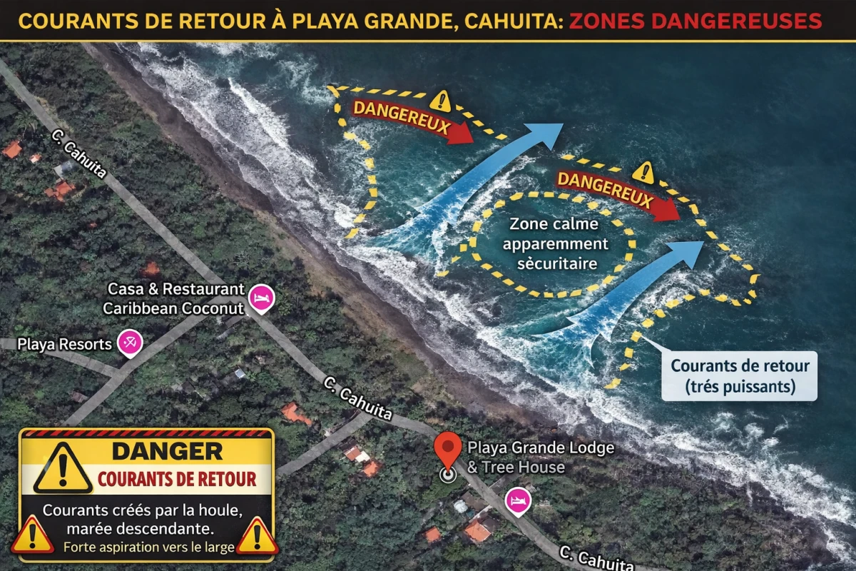 Image principale de l'article : Accident de baignade à Playa Grande : comprendre les causes et les risques réels